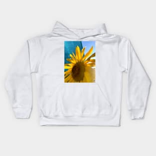 photo sunflower for ukraine Kids Hoodie